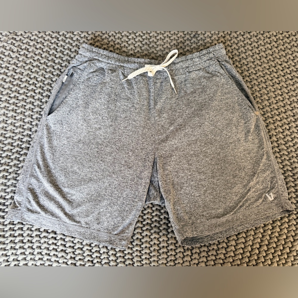 Vuori Heather Gray Ponto Athletic Shorts